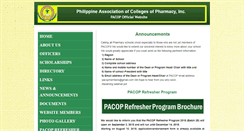 Desktop Screenshot of pacopphils.org